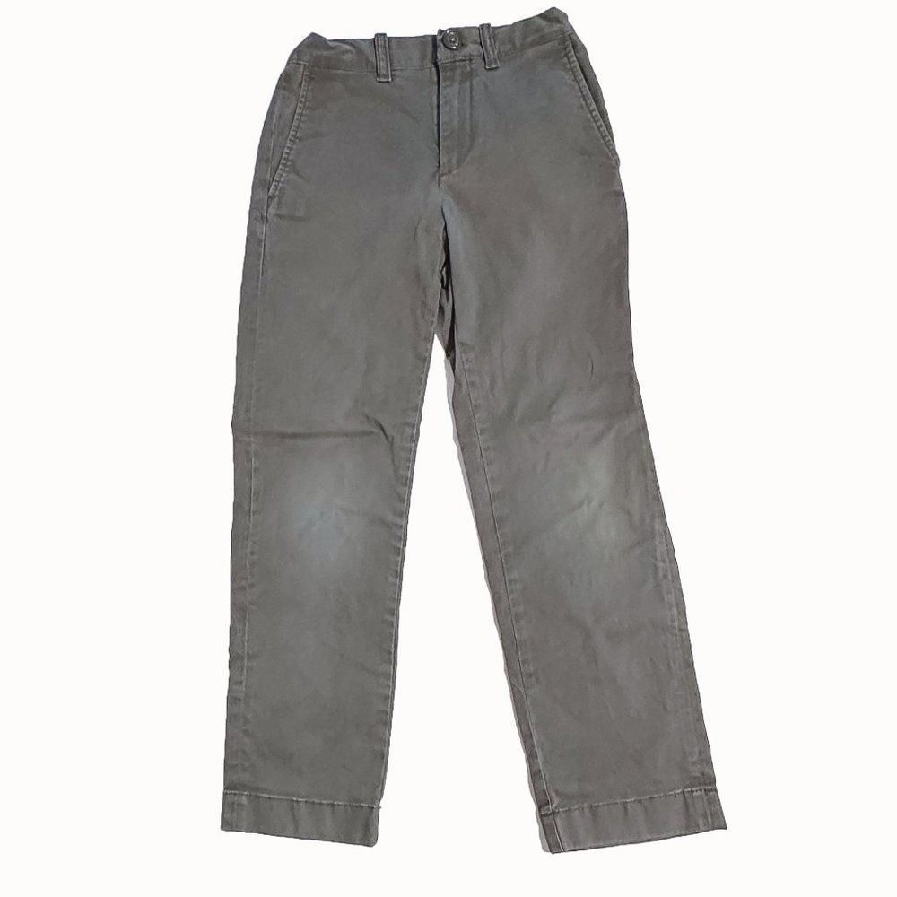 CREWCUTS J.CREW CHINOS SLIM SKINNY PANTS GRAY KHAKIS COLORED JEANS 7